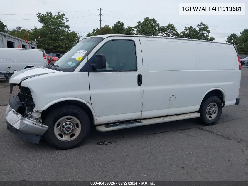 2017 GMC Savana 2500 Work Van VIN: 1GTW7AFF4H1913681 Lot: 40439026