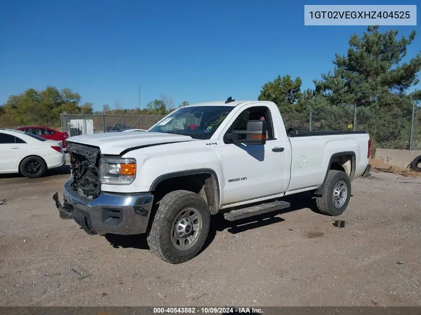 2017 GMC Sierra 3500Hd K3500 VIN: 1GT02VEGXHZ404525 Lot: 40543582