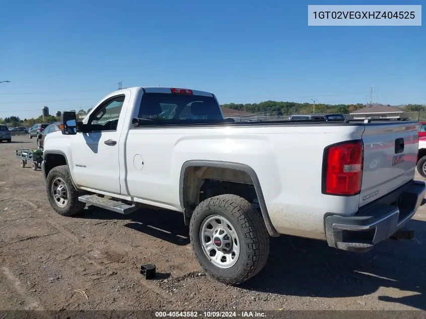 2017 GMC Sierra 3500Hd K3500 VIN: 1GT02VEGXHZ404525 Lot: 40543582