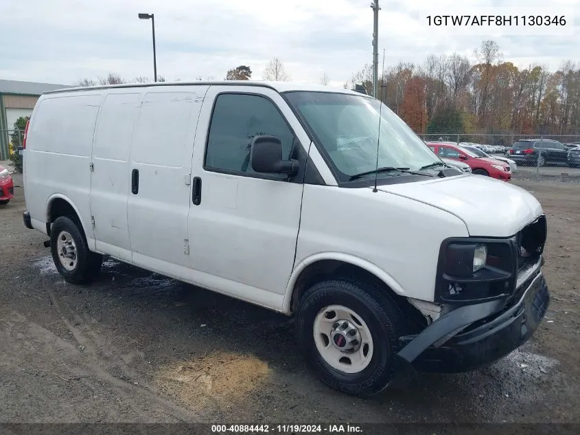 2017 GMC Savana 2500 Work Van VIN: 1GTW7AFF8H1130346 Lot: 40884442