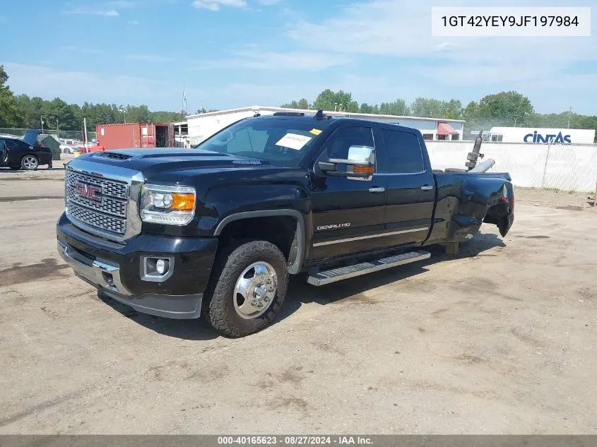 2018 GMC Sierra 3500Hd Denali VIN: 1GT42YEY9JF197984 Lot: 40165623