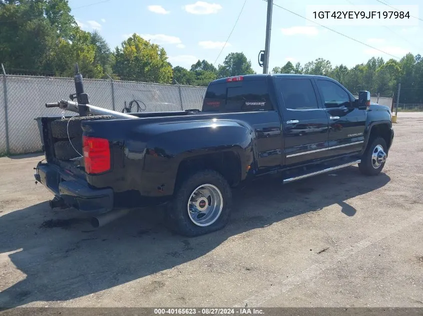 2018 GMC Sierra 3500Hd Denali VIN: 1GT42YEY9JF197984 Lot: 40165623