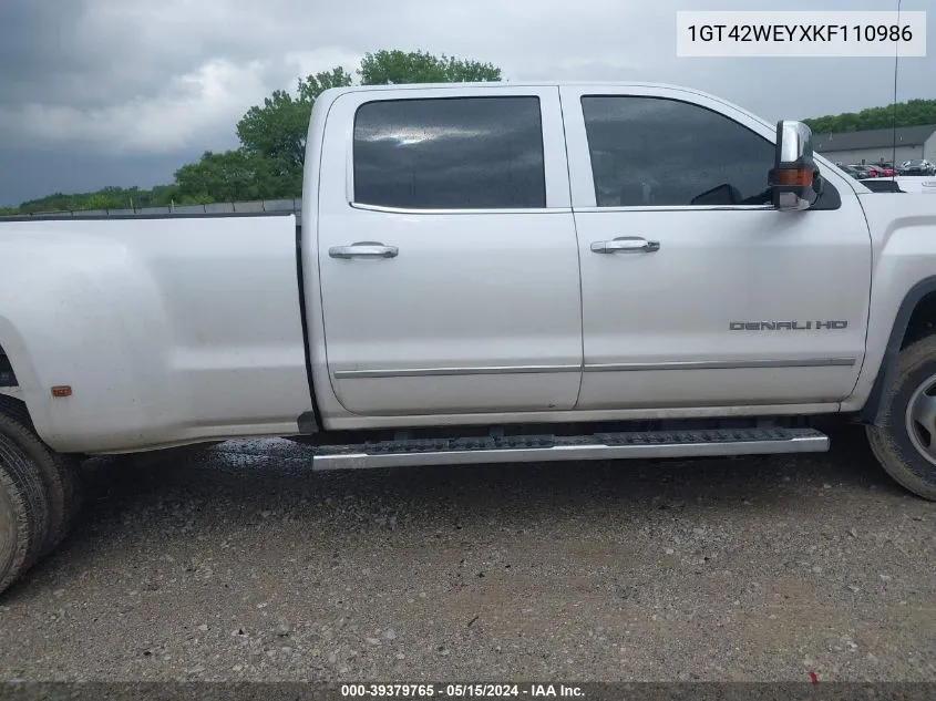 1GT42WEYXKF110986 2019 GMC Sierra 3500Hd Denali