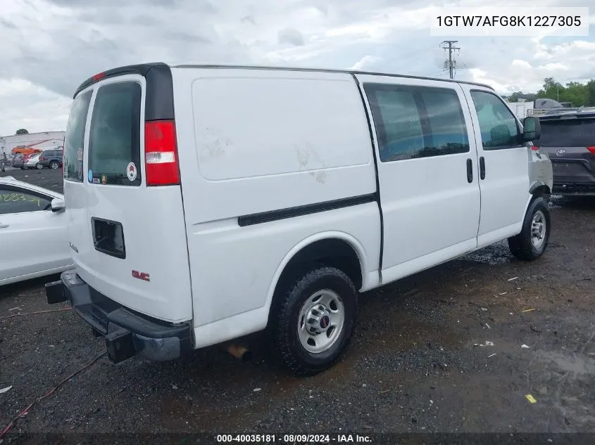 2019 GMC Savana 2500 Work Van VIN: 1GTW7AFG8K1227305 Lot: 40035181