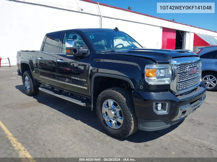 2019 GMC Sierra 3500Hd Denali VIN: 1GT42WEY0KF141048 Lot: 40201640