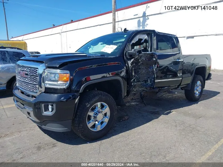 2019 GMC Sierra 3500Hd Denali VIN: 1GT42WEY0KF141048 Lot: 40201640