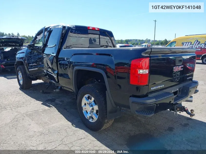 2019 GMC Sierra 3500Hd Denali VIN: 1GT42WEY0KF141048 Lot: 40201640