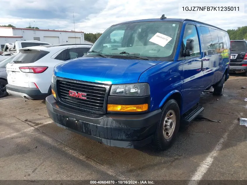 2019 GMC Savana 3500 Ls VIN: 1GJZ7NFB7K1235011 Lot: 40604870