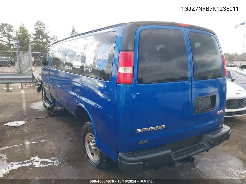 1GJZ7NFB7K1235011 2019 GMC Savana 3500 Ls