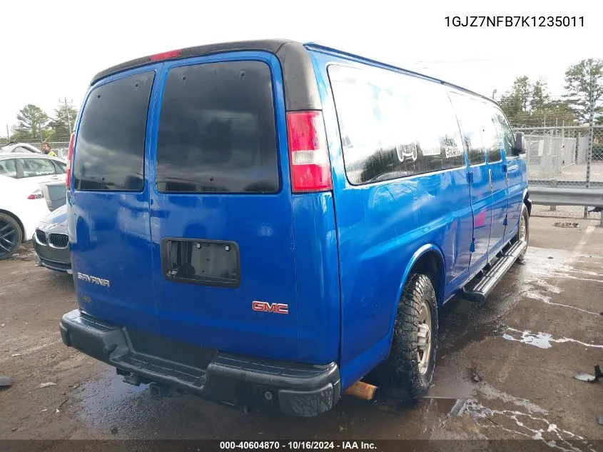 1GJZ7NFB7K1235011 2019 GMC Savana 3500 Ls