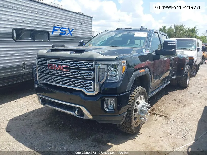 2020 GMC Sierra 3500Hd 4Wd Long Bed Denali VIN: 1GT49WEY2LF219276 Lot: 39864373