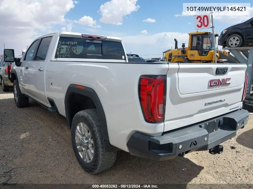 2020 GMC Sierra 3500Hd 4Wd Long Bed Denali VIN: 1GT49WEY9LF145421 Lot: 40053262