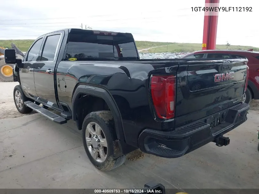 2020 GMC Sierra 3500Hd 4Wd Standard Bed Denali VIN: 1GT49WEY9LF112192 Lot: 40509753