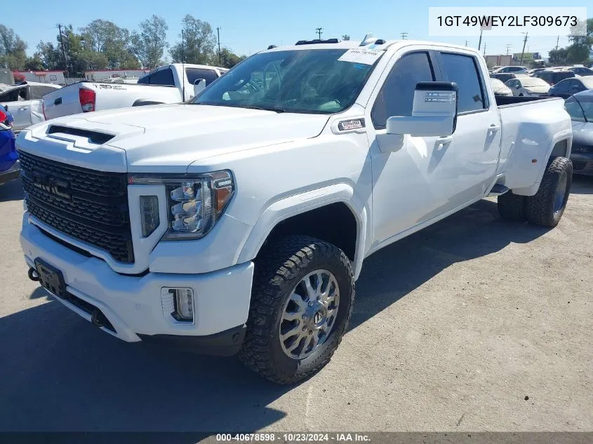 2020 GMC Sierra 3500Hd 4Wd Long Bed Denali VIN: 1GT49WEY2LF309673 Lot: 40678598