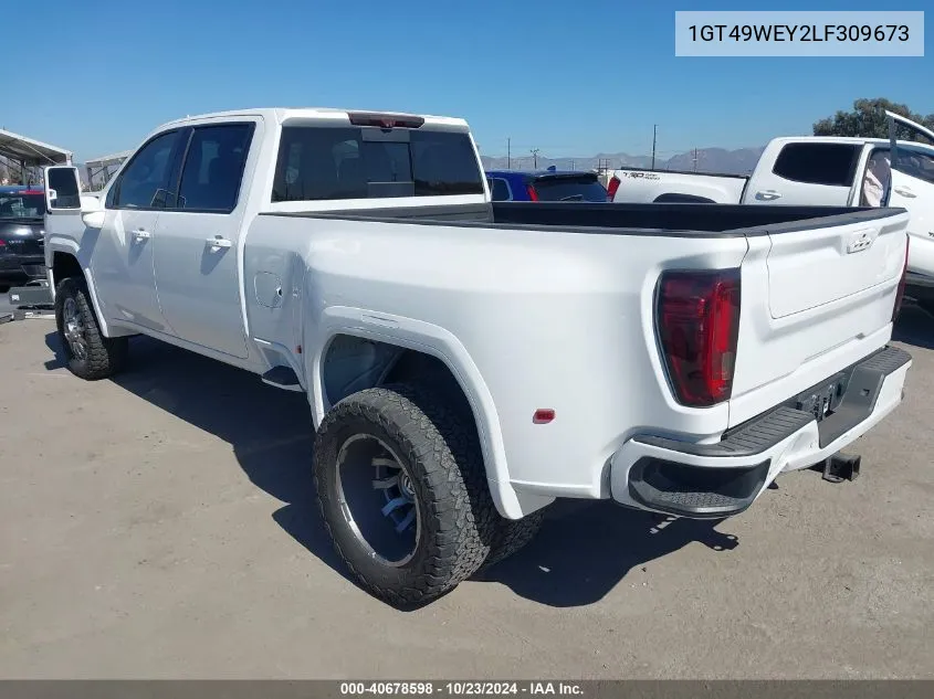 2020 GMC Sierra 3500Hd 4Wd Long Bed Denali VIN: 1GT49WEY2LF309673 Lot: 40678598