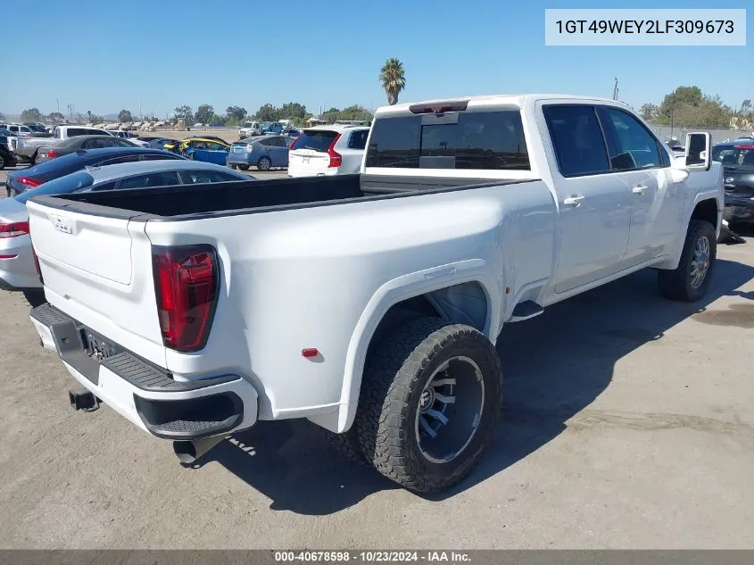 2020 GMC Sierra 3500Hd 4Wd Long Bed Denali VIN: 1GT49WEY2LF309673 Lot: 40678598