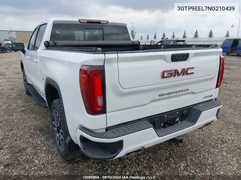 2022 GMC Sierra Limited K1500 At4 VIN: 3GTP9EEL7NG210439 Lot: 12095904