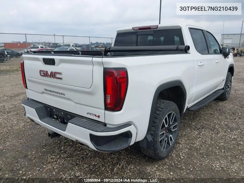 2022 GMC Sierra Limited K1500 At4 VIN: 3GTP9EEL7NG210439 Lot: 12095904