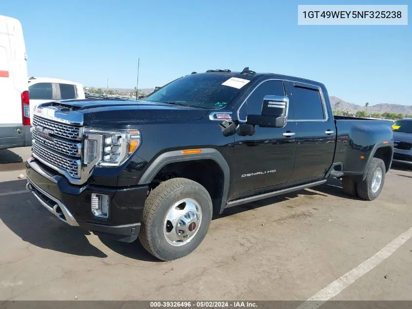 2022 GMC Sierra 3500Hd 4Wd Long Bed Denali VIN: 1GT49WEY5NF325238 Lot: 39326496