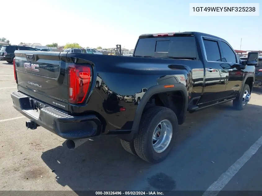 1GT49WEY5NF325238 2022 GMC Sierra 3500Hd 4Wd Long Bed Denali