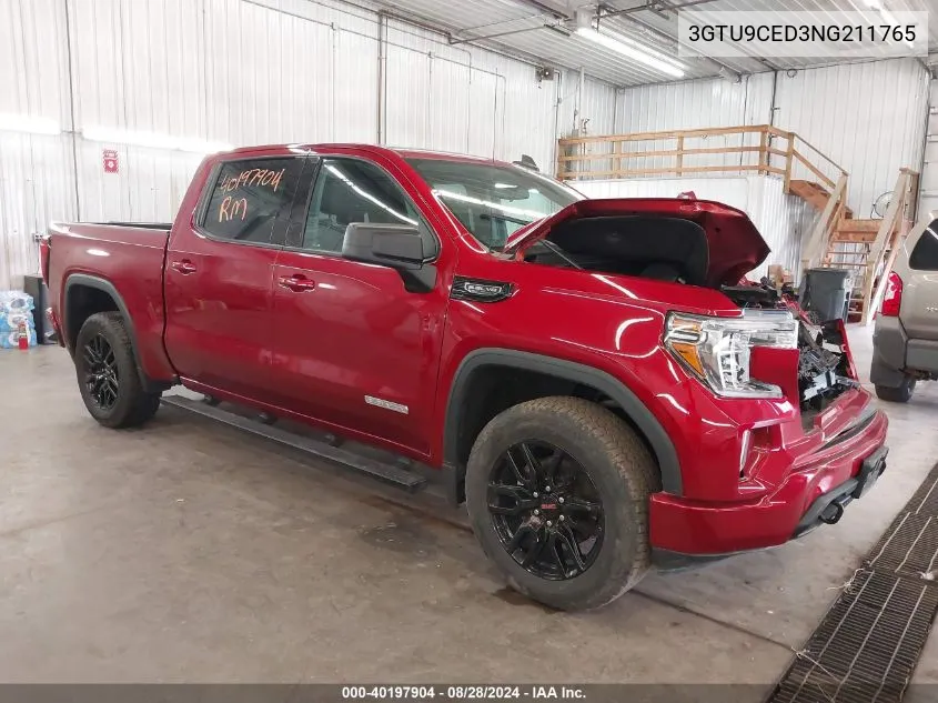 3GTU9CED3NG211765 2022 GMC Sierra 1500 Limited 4Wd Short Box Elevation