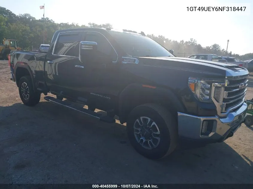 2022 GMC Sierra 3500Hd VIN: 1GT49UEY6NF318447 Lot: 40455999