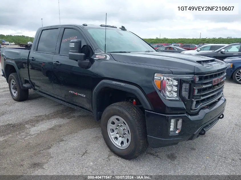 2022 GMC Sierra 3500Hd 4Wd Standard Bed At4 VIN: 1GT49VEY2NF210607 Lot: 40477547