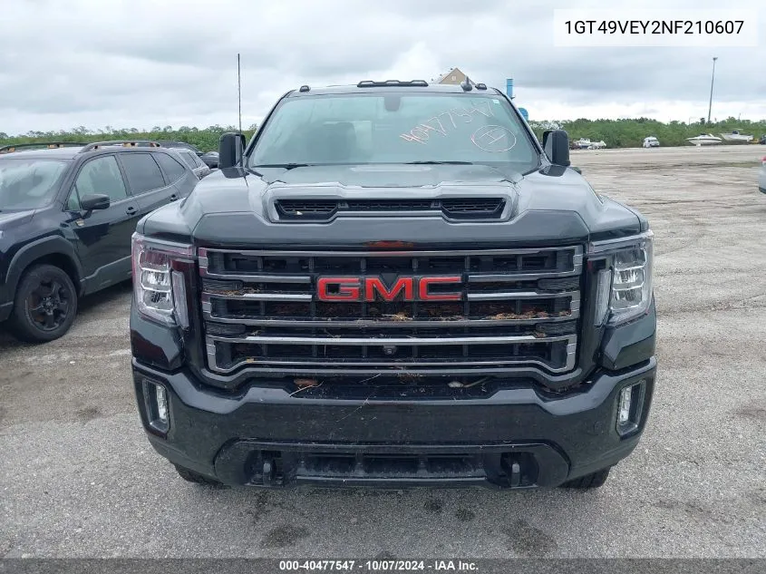 2022 GMC Sierra 3500Hd 4Wd Standard Bed At4 VIN: 1GT49VEY2NF210607 Lot: 40477547