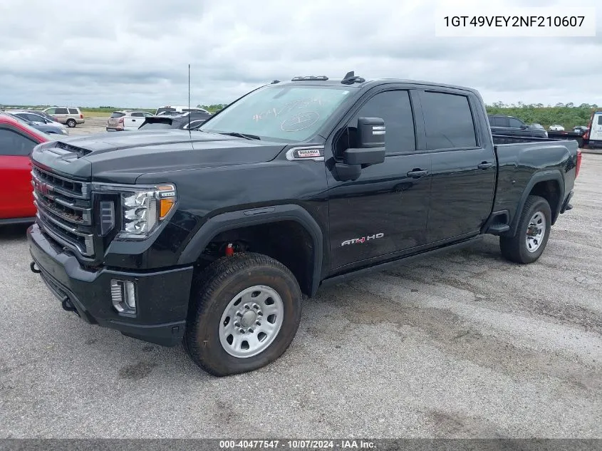 2022 GMC Sierra 3500Hd 4Wd Standard Bed At4 VIN: 1GT49VEY2NF210607 Lot: 40477547