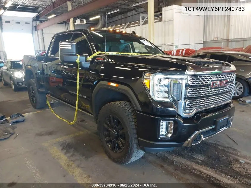 2023 GMC Sierra 3500Hd 4Wd Standard Bed Denali VIN: 1GT49WEY6PF240783 Lot: 39734916