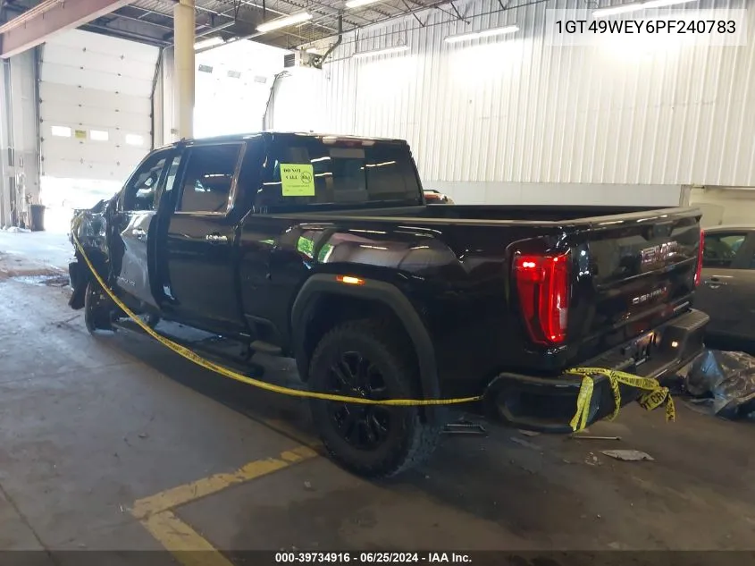 2023 GMC Sierra 3500Hd 4Wd Standard Bed Denali VIN: 1GT49WEY6PF240783 Lot: 39734916