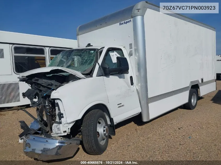 2023 GMC Savana Cutaway 4500 Van VIN: 7GZ67VC71PN003923 Lot: 40665876