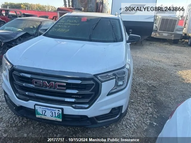 2024 GMC Terrain At4 VIN: 3GKALYEG8RL243866 Lot: 20177717