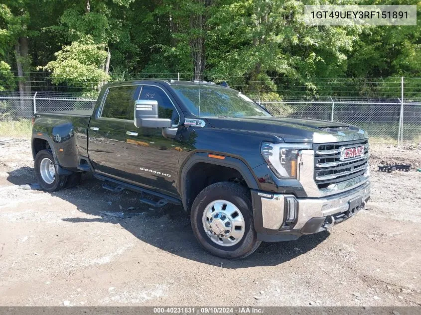 2024 GMC Sierra 3500Hd Slt VIN: 1GT49UEY3RF151891 Lot: 40231831