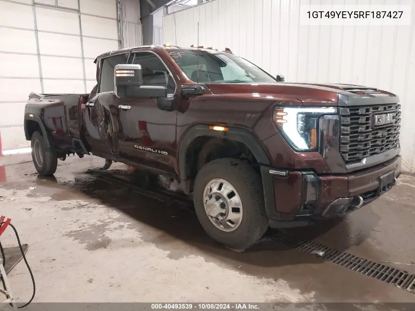 2024 GMC Sierra 3500Hd 4Wd Long Bed Denali Ultimate VIN: 1GT49YEY5RF187427 Lot: 40493539