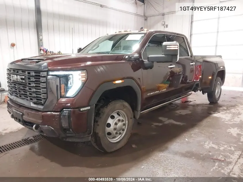 2024 GMC Sierra 3500Hd 4Wd Long Bed Denali Ultimate VIN: 1GT49YEY5RF187427 Lot: 40493539