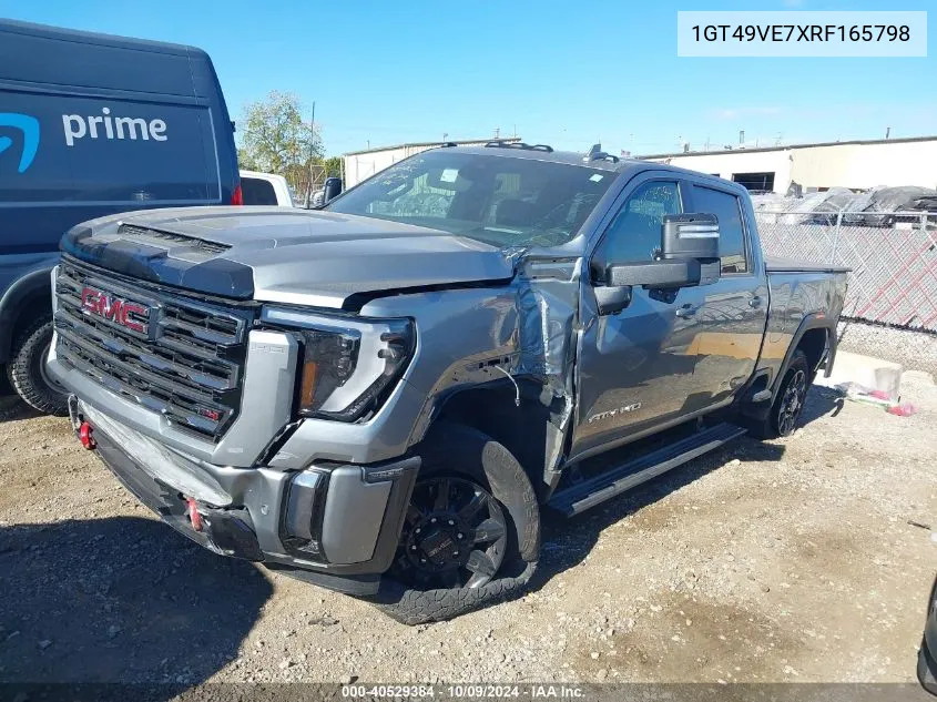 2024 GMC Sierra 3500Hd 4Wd Standard Bed At4 VIN: 1GT49VE7XRF165798 Lot: 40529384