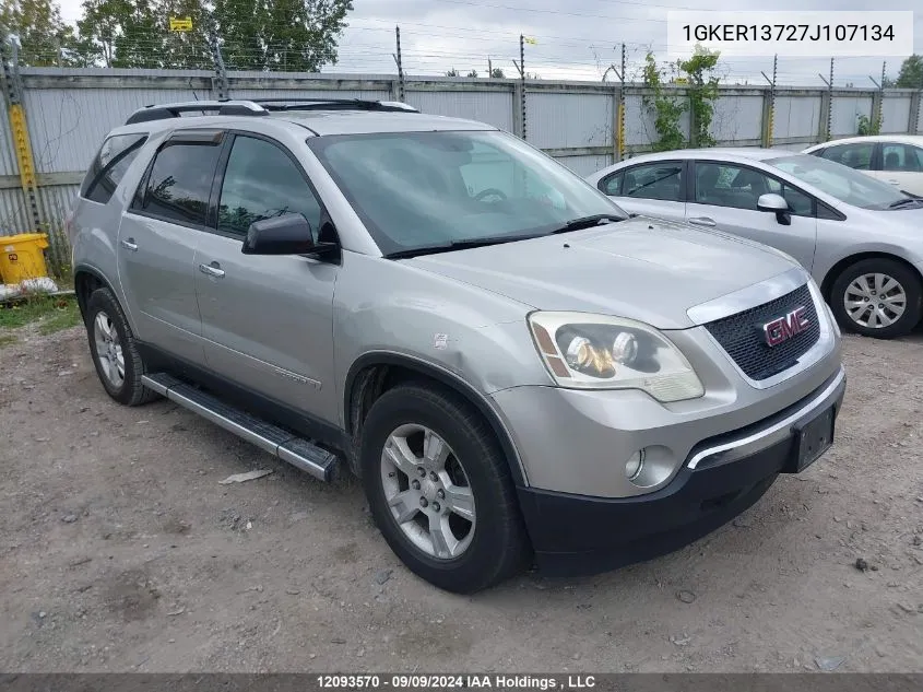 2007 GMC Acadia VIN: 1GKER13727J107134 Lot: 12093570