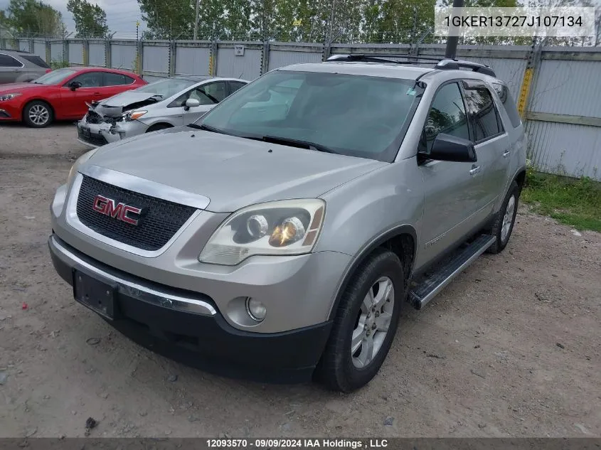 2007 GMC Acadia VIN: 1GKER13727J107134 Lot: 12093570