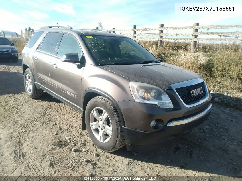 1GKEV237X7J155661 2007 GMC Acadia