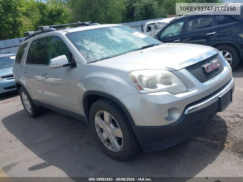 2007 GMC Acadia Slt-1 VIN: 1GKEV33747J172350 Lot: 39993453