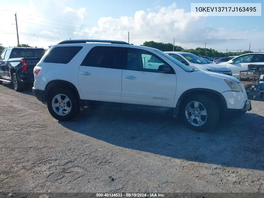 2007 GMC Acadia Sle-1 VIN: 1GKEV13717J163495 Lot: 40134533