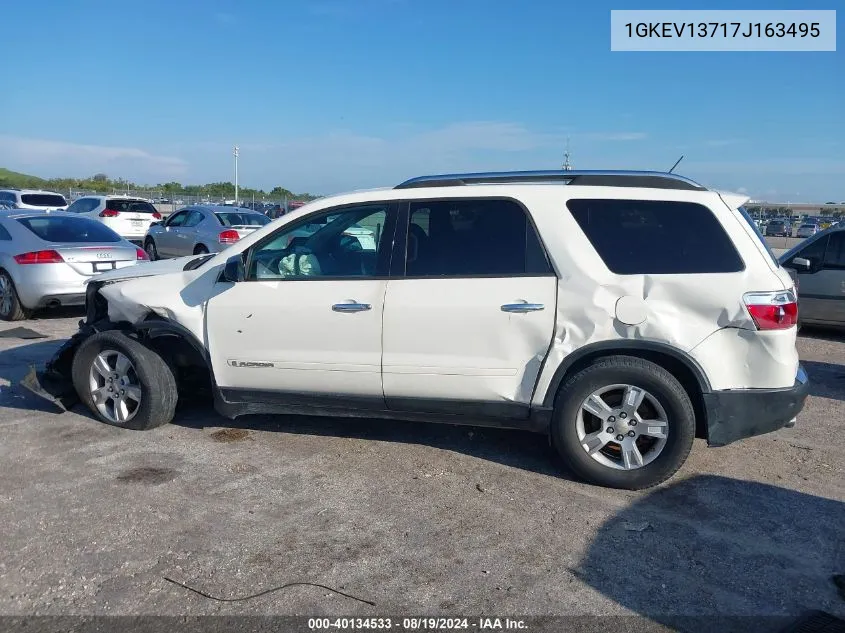 2007 GMC Acadia Sle-1 VIN: 1GKEV13717J163495 Lot: 40134533