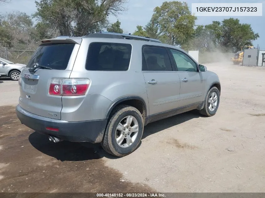 2007 GMC Acadia Slt-1 VIN: 1GKEV23707J157323 Lot: 40148152