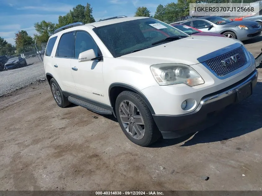 1GKER23707J125668 2007 GMC Acadia Slt-1