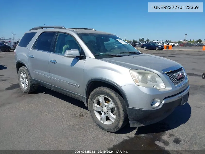 2007 GMC Acadia Slt-1 VIN: 1GKER23727J123369 Lot: 40385348