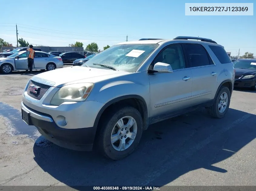 2007 GMC Acadia Slt-1 VIN: 1GKER23727J123369 Lot: 40385348