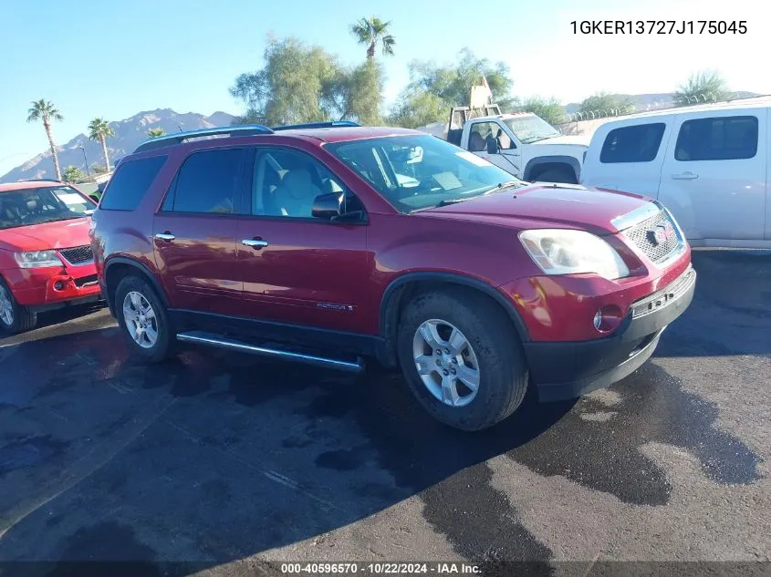 2007 GMC Acadia Sle-1 VIN: 1GKER13727J175045 Lot: 40596570