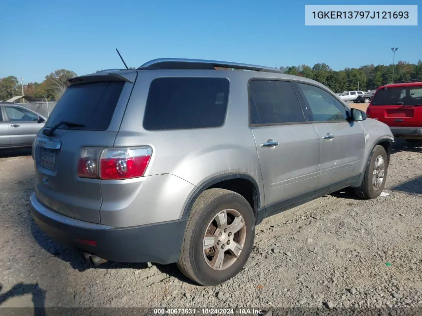 1GKER13797J121693 2007 GMC Acadia Sle-1