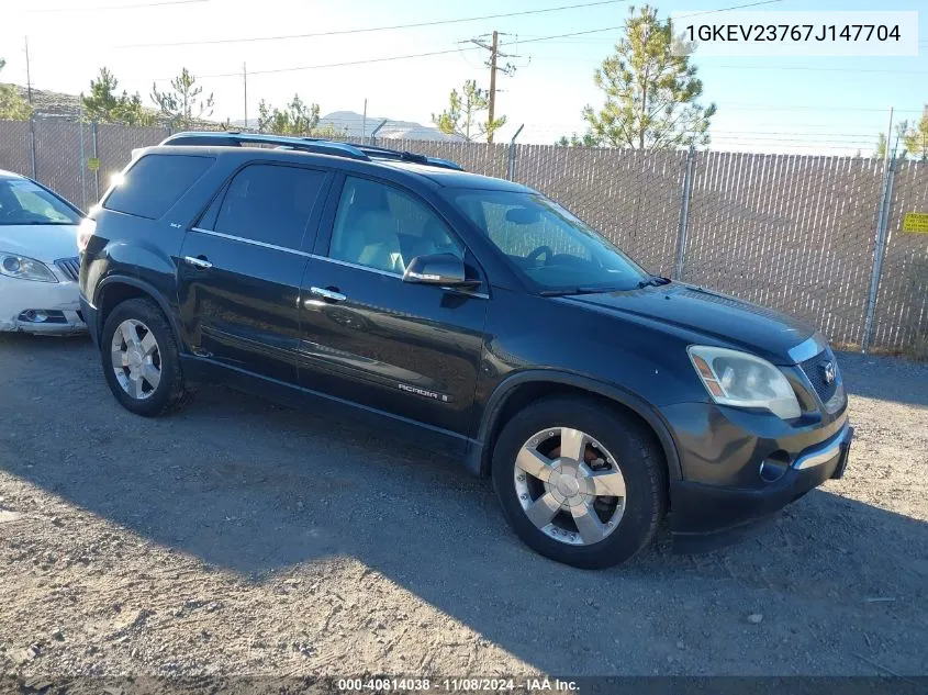 2007 GMC Acadia Slt-1 VIN: 1GKEV23767J147704 Lot: 40814038